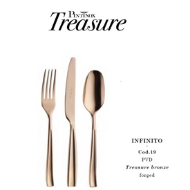 Bestick Infinito Treasure bronze PVD Pinti Inox