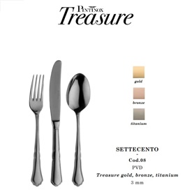 Bestick Settesento Treasure gold bronze titanium PVD Pinti Inox