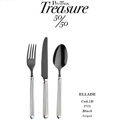 Bestick ELLADE Treasure 50-50 PVD Pinti Inox Rostfritt